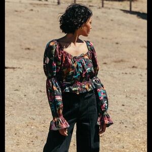 Cleobella Jasmine Top in garden floral